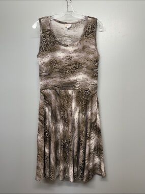 LuLaRoe Sleeveless Animal Snake Print Midi Dress with Pockets
